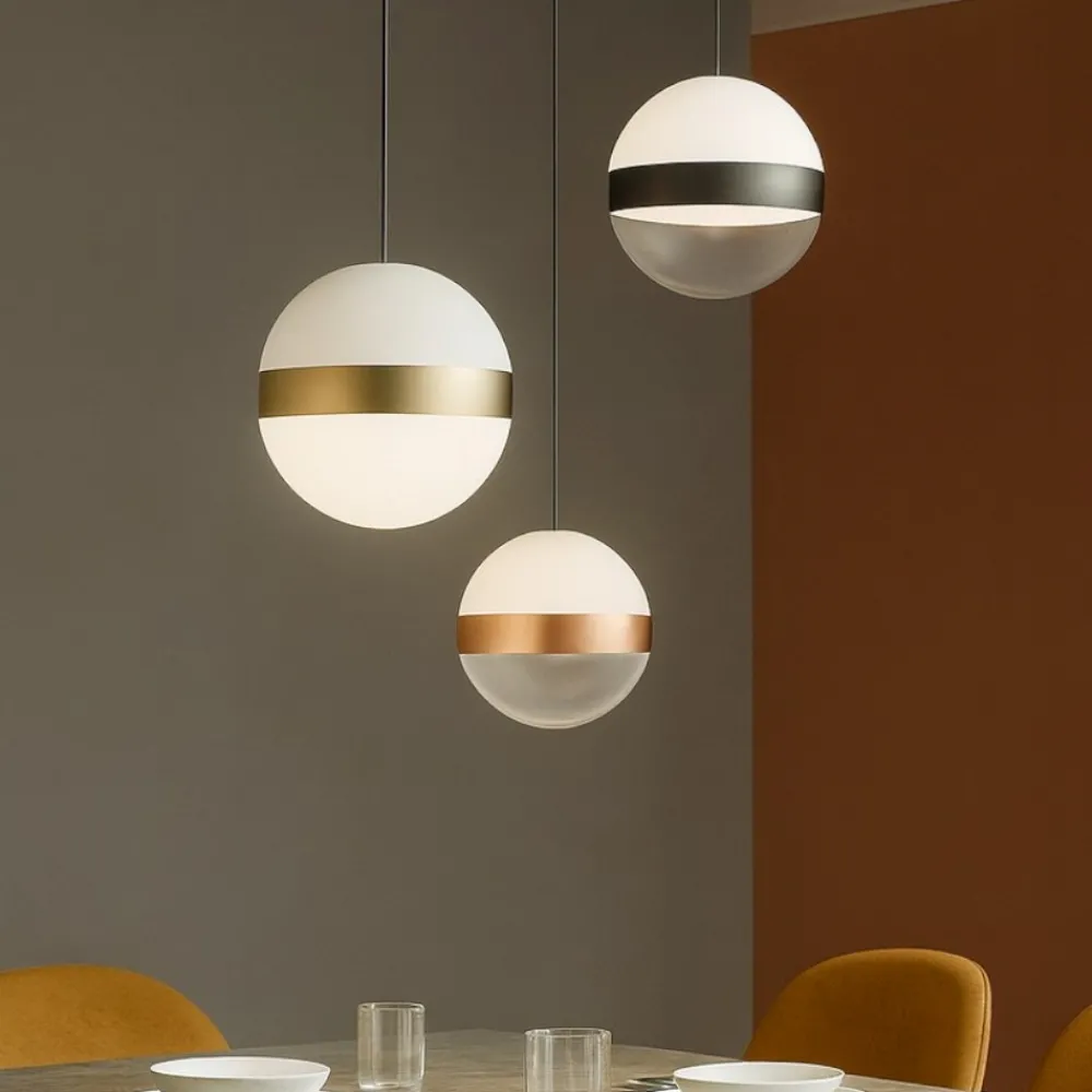 Lampadari Moderni-Ideal Lux Galaxy sp3 lampadario moderno 3 sfere vetro led