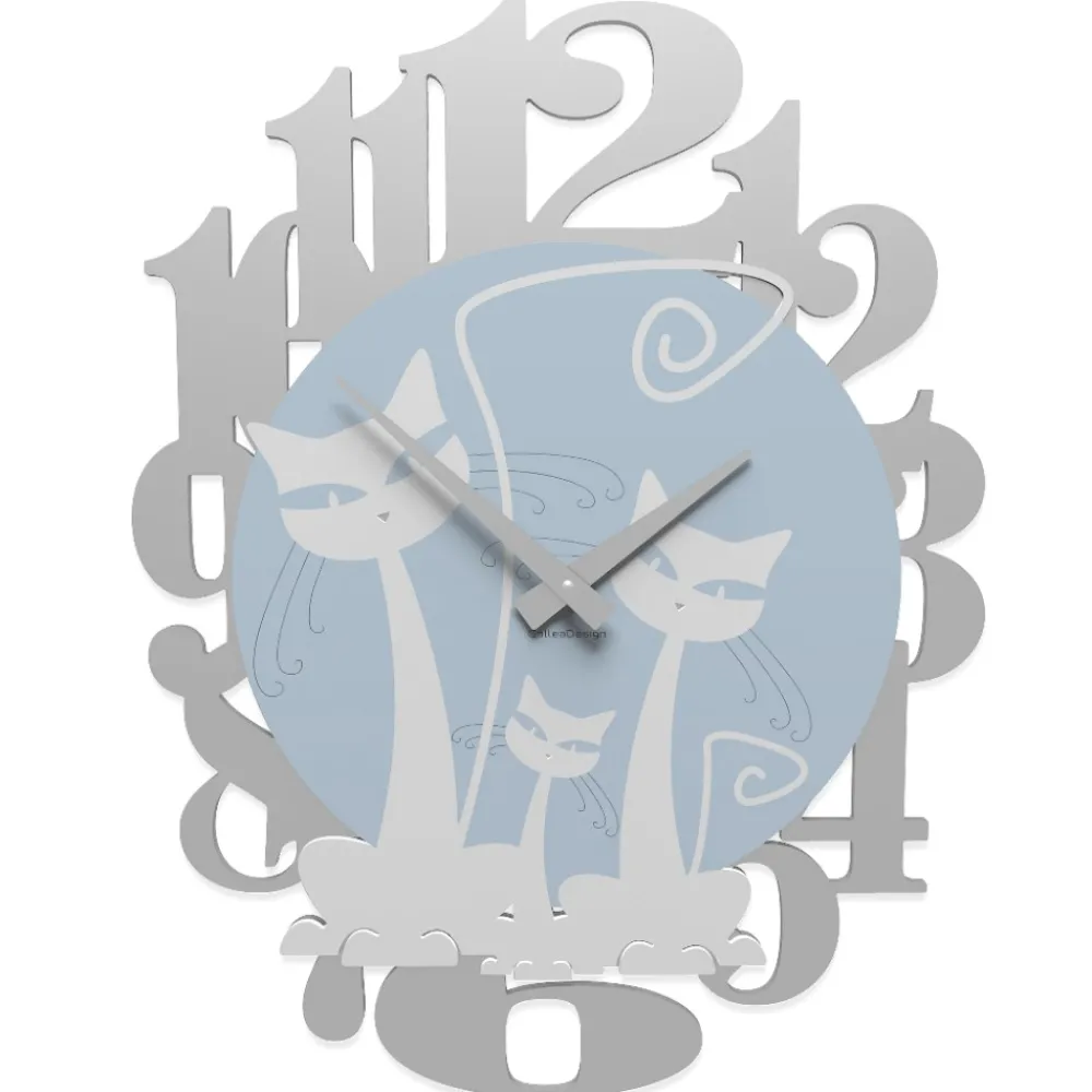 Orologi Da Parete Moderni-Selezionato da Mazzolaluce Gatti orologio moderno da parete legno bianco