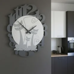 Orologi Da Parete Moderni-Selezionato da Mazzolaluce Gatti orologio moderno da parete legno alluminio