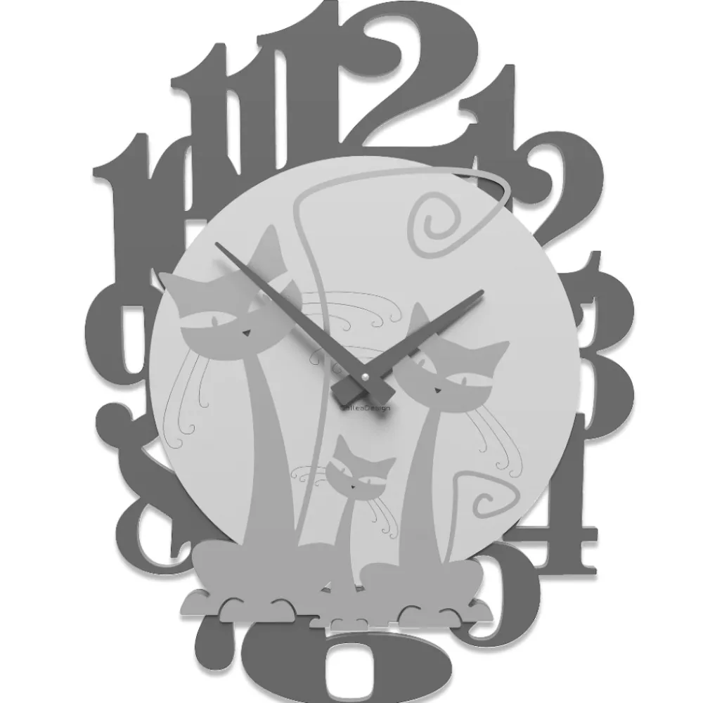 Orologi Da Parete Moderni-Selezionato da Mazzolaluce Gatti orologio moderno da parete legno alluminio
