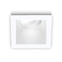 Faretti Da Incasso-Gea Luce Geaa luce faretto quadrato da incasso bianco opaco led 3000k