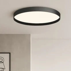 Plafoniere Moderne-Gea Luce acelia plafoniera moderna led 30w da 3000k a 4000k nera