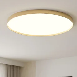 Plafoniere Moderne-Gea Luce acelia plafoniera moderna led 76w da 3000k a 4000k colore oro