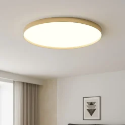 Plafoniere Moderne-Gea Luce acelia plafoniera moderna led 76w da 3000k a 4000k colore oro