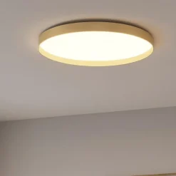 Plafoniere Moderne-Gea Luce acelia plafoniera moderna led 40w da 3000k a 4000k colore oro
