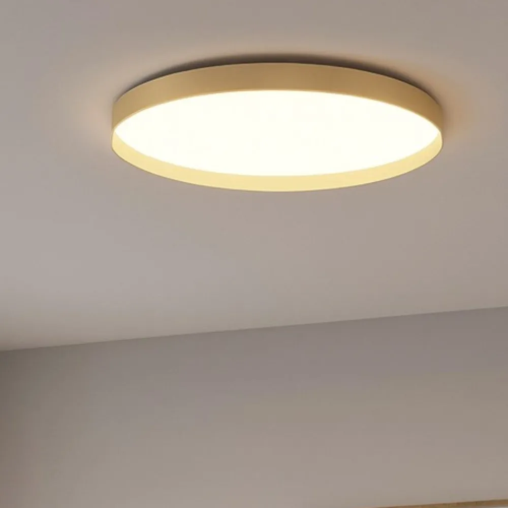 Plafoniere Moderne-Gea Luce acelia plafoniera moderna led 40w da 3000k a 4000k colore oro