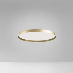 Plafoniere Moderne-Gea Luce acelia plafoniera moderna led 40w da 3000k a 4000k colore oro