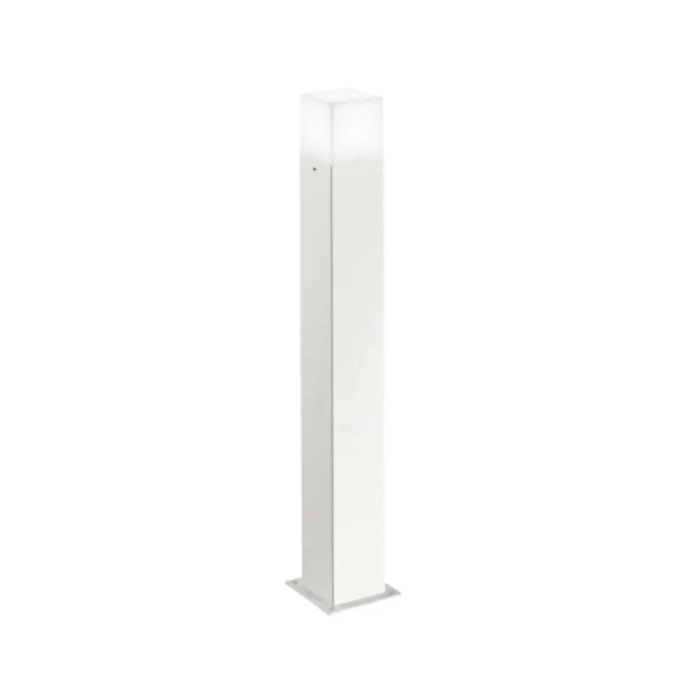 Lampioni Da Giardino-Gea Luce adipi lampione da giardino moderno quadrato bianco