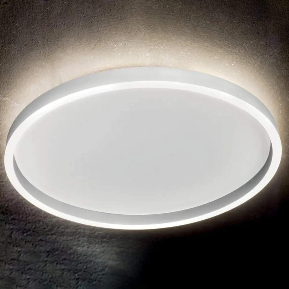 Plafoniere Moderne-Gea Luce aela bianco plafoniera da cucina led 3000k 4000k