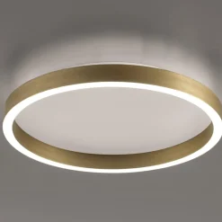 Plafoniere Moderne-Gea Luce aela oro plafoniera led 36w 3000k 4000k