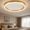 Plafoniere Moderne-Gea Luce aela p-m oro plafoniera per camera da letto led 60w 3000k 4000k