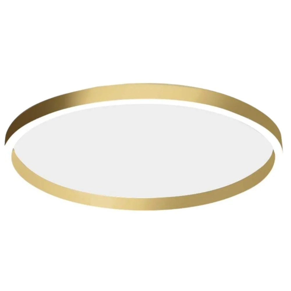 Plafoniere Moderne-Gea Luce aela p-m oro plafoniera per camera da letto led 60w 3000k 4000k