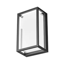 Applique Da Esterno-Gea Luce applique da esterno ip65 antracite led cct