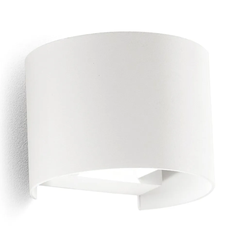 Applique Da Esterno-Gea Luce applique da esterno ip54 bianca 10w led 3000k