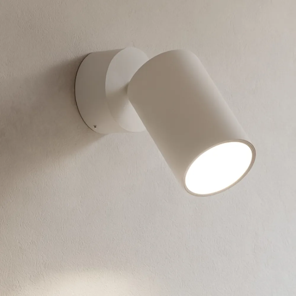 Applique Da Parete-Gea Luce applique da parete con spot orientabile bianco