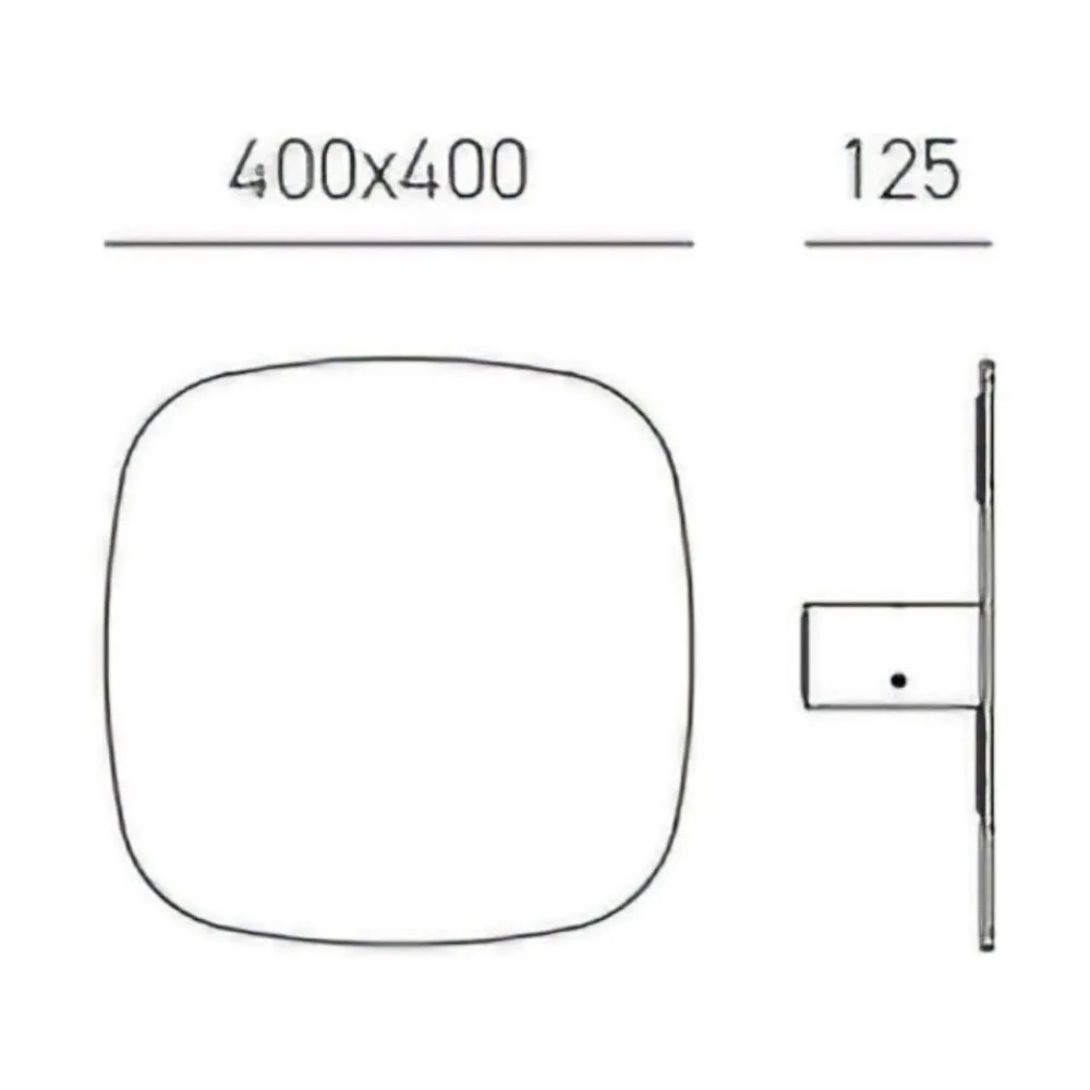 Applique Da Parete-Gea Luce applique da parete step led 45w 3000k bianca