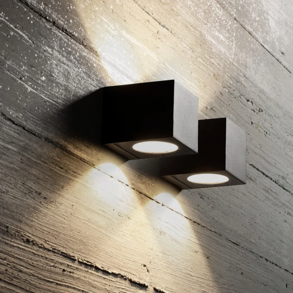 Applique Da Esterno-Gea Luce applique per esterno ip65 antracite led 3000k
