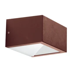 Applique Da Esterno-Gea Luce applique per esterno ip54 marrone led cct