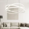 Lampadari Moderni-Gea Luce atia lampadario moderno led 120w 3000k bianco minimal
