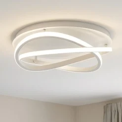 Plafoniere Moderne-Gea Luce atia plafoniera moderna led 40w 3000k bianca per salotto