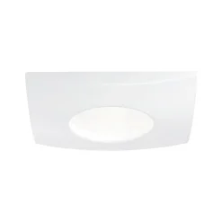 Faretti Da Incasso-Gea Luce aurora q faretto per bagno doccia da incasso quadrato bianco