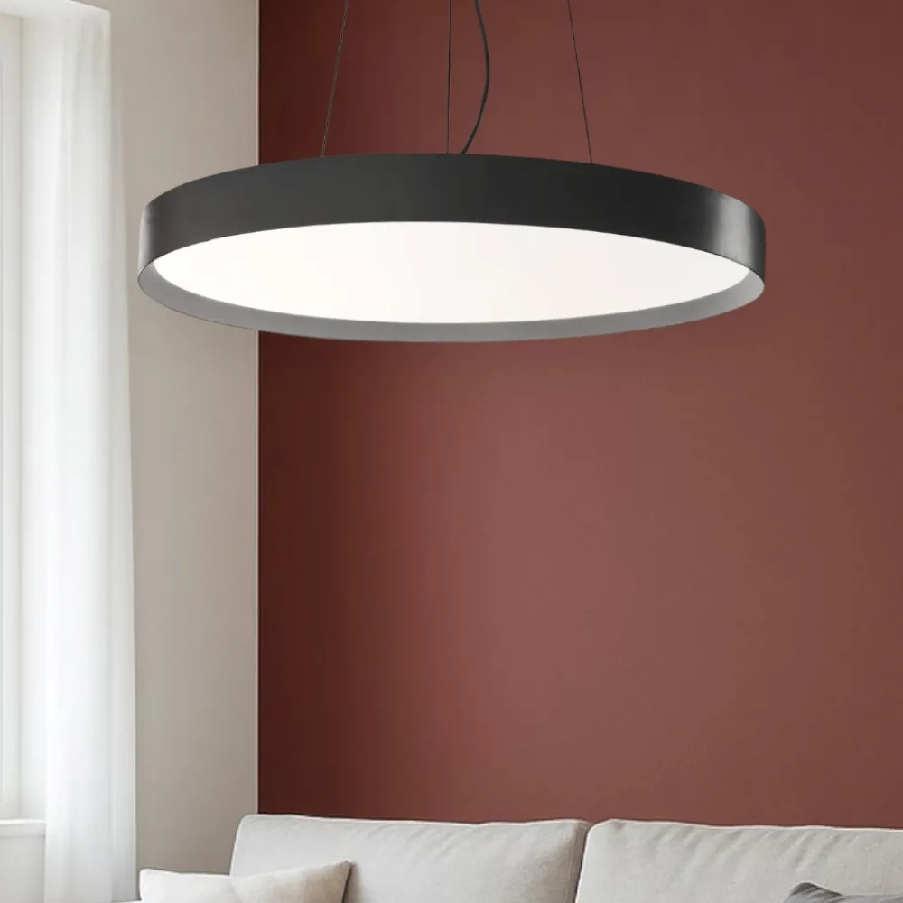 Lampadari Moderni-Gea Luce ava lampadario moderno led 92w da 3000k a 4000k per salotto