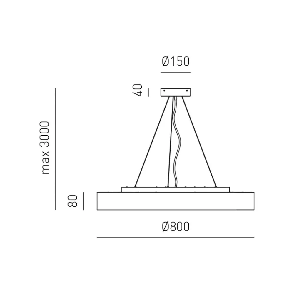 Lampadari Moderni-Gea Luce ava lampadario moderno led 92w da 3000k a 4000k per salotto