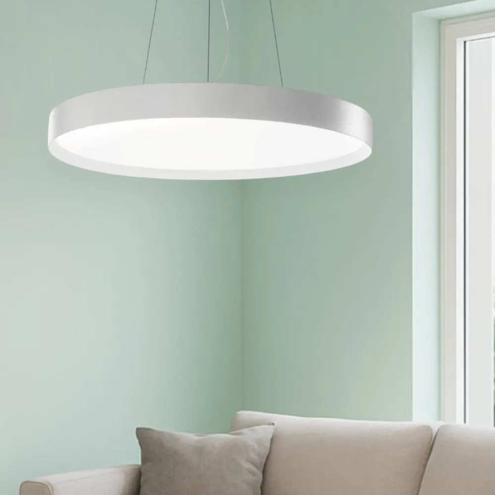 Lampadari Moderni-Gea Luce ava lampadario moderno led 92w da 3000k a 4000k bianco