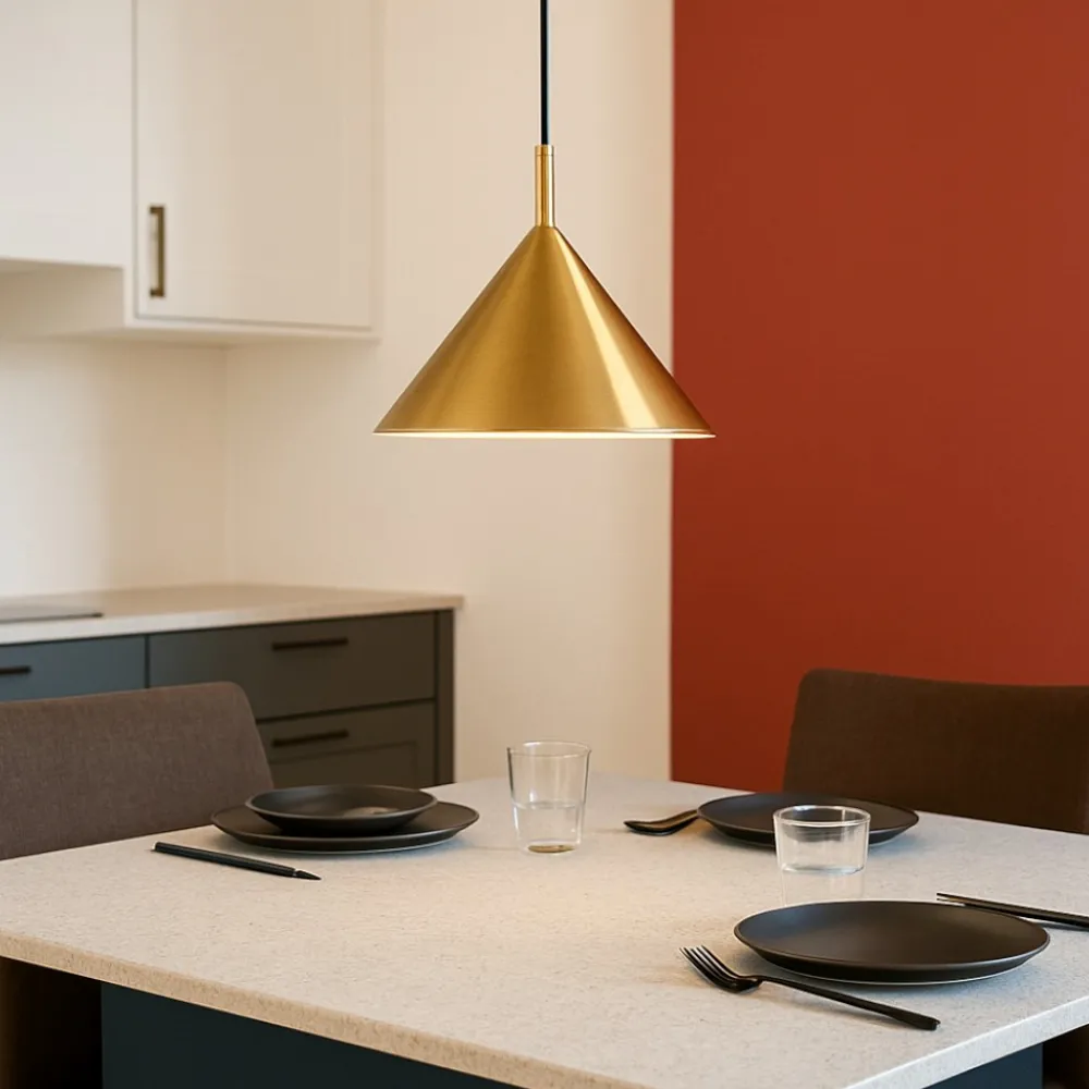 Lampadari Cucina-Gea Luce barbie lampadario pre cucina sospensione colore oro