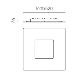 Plafoniere Moderne-Gea Luce bilde plafoniera led 39w 3000k dimmerabile