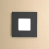 Plafoniere Moderne-Gea Luce bilde plafoniera moderna led 56w 3000k nera quadrata