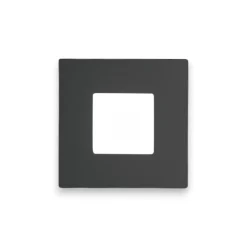 Plafoniere Moderne-Gea Luce bilde plafoniera moderna led 56w 3000k nera quadrata