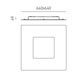 Plafoniere Moderne-Gea Luce bilde plafoniera moderna led 56w 3000k nera quadrata