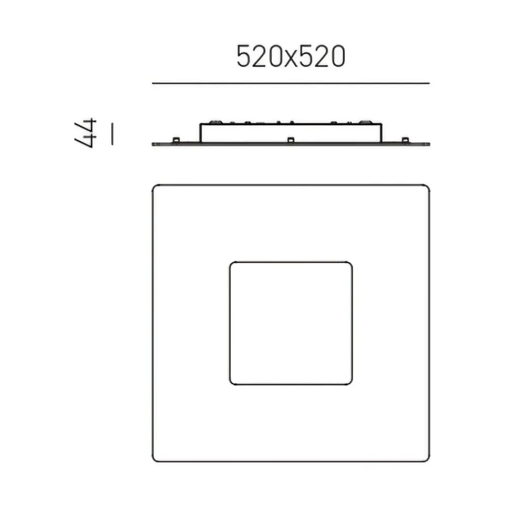 Plafoniere Moderne-Gea Luce bilde plafoniera moderna led 39w 3000k bianca