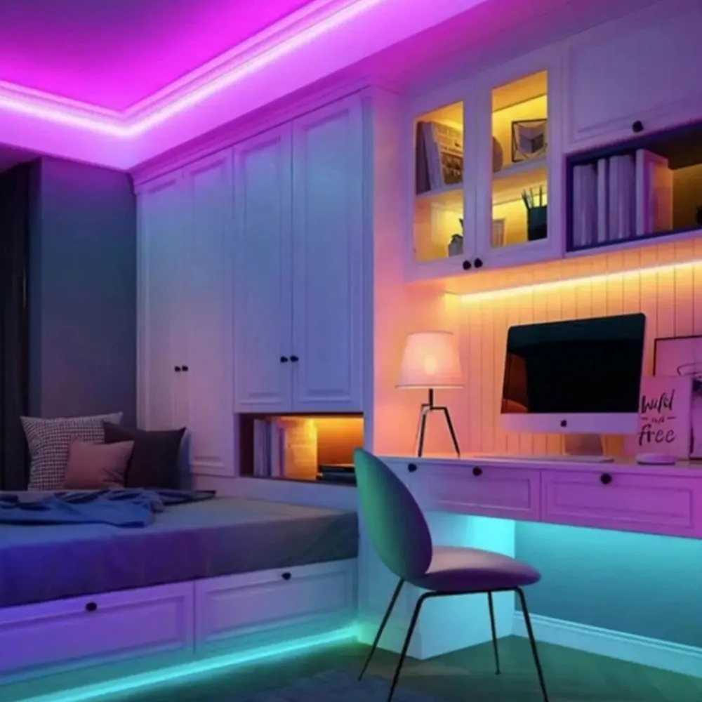 Strisce Led-Gea Luce bobina striscia led 5 metri rgb 14,4w-mt 24v dc