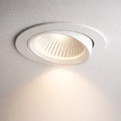 Faretti Da Incasso-Gea Luce chandra faretto da incasso led 20w 3000k orientabile bianco