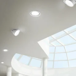 Faretti Da Incasso-Gea Luce chandra faretto da incasso led 20w 3000k orientabile bianco
