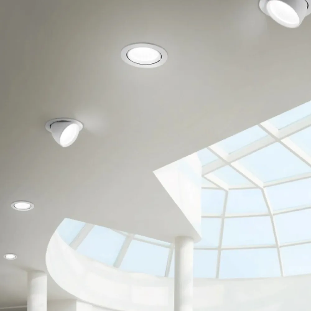 Faretti Da Incasso-Gea Luce chandra faretto incasso 20w 4000k orientabile bianco