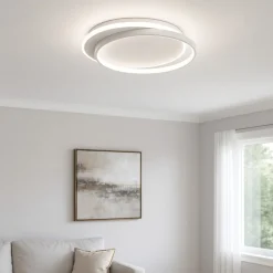 Plafoniere Moderne-Gea Luce christine plafoniera led 3000k tonda per salotto