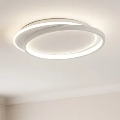 Plafoniere Moderne-Gea Luce christine plafoniera led 40w 3000k moderna bianca