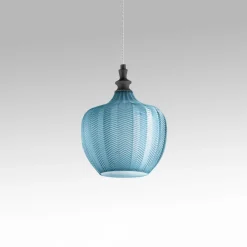 Lampade A Sospensione-Gea Luce cleofe lampada a sospensione colore blu