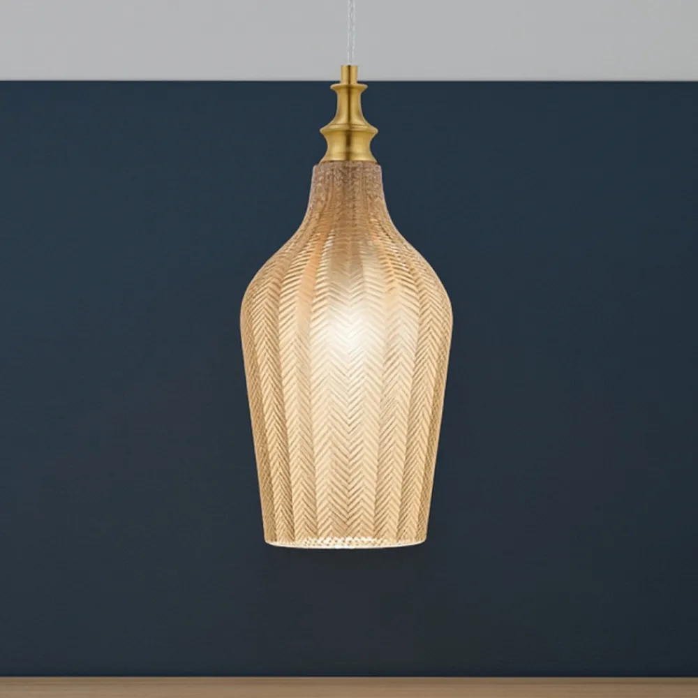 Lampade A Sospensione-Gea Luce cleofe lampada a sospensione vetro decorato