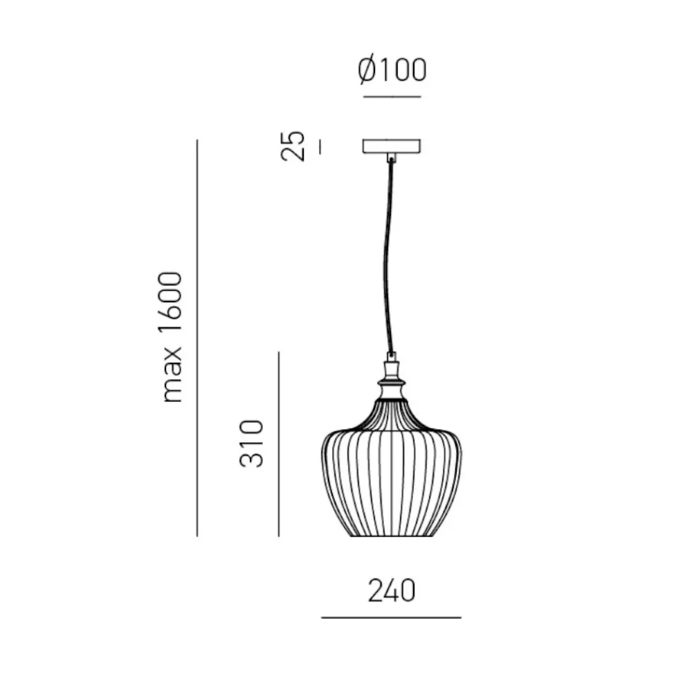 Lampade A Sospensione-Gea Luce cleofe lampada a sospensione da cucina vetro decorato bianco