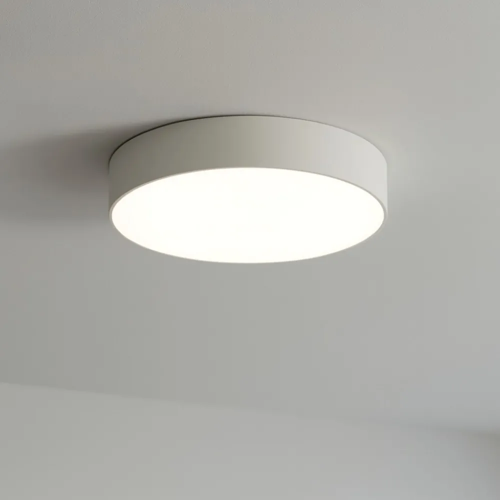 Plafoniere Moderne-Gea Luce cloe plafoniera bianca moderna led 20w 4000k