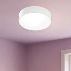 Plafoniere Moderne-Gea Luce cloe plafoniera bianca led 16w 4000k moderna tonda