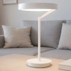 Lampade Da Tavolo-Gea Luce criseide lampada da tavolo moderna led 3000k biemissione bianca