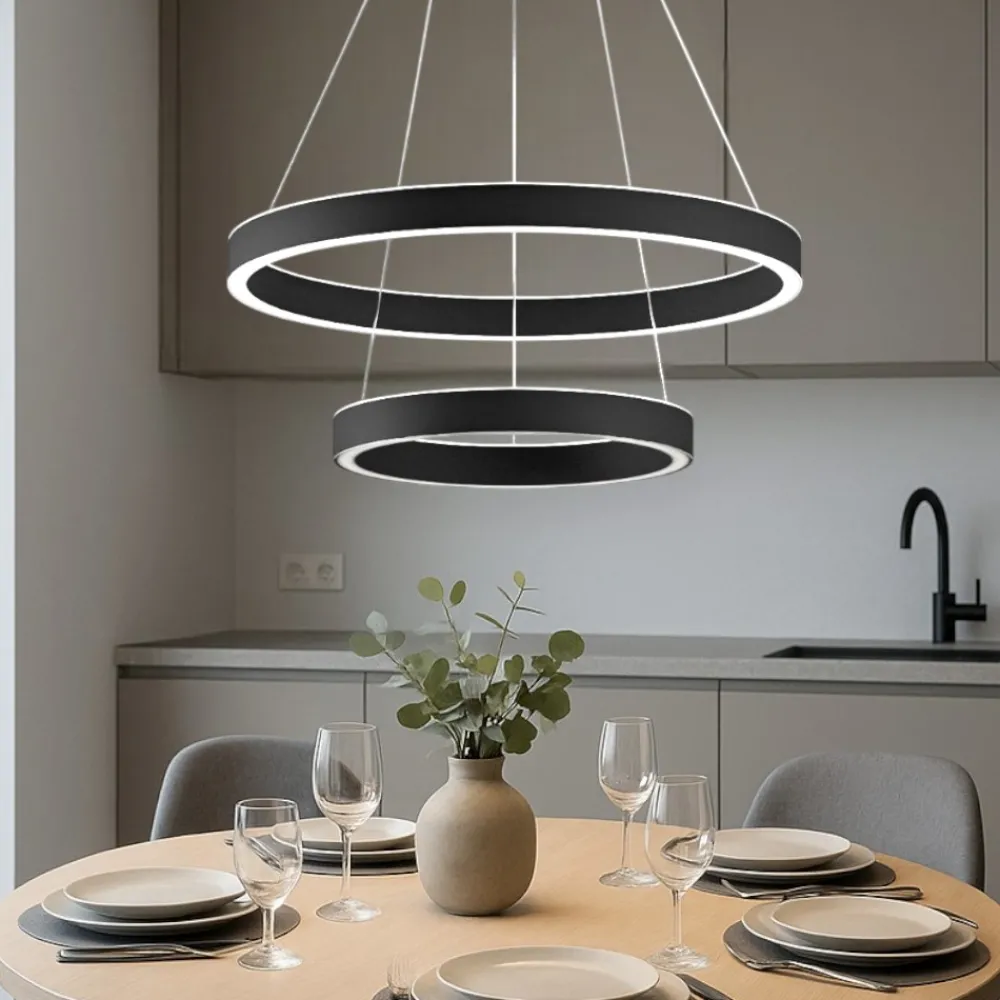 Lampadari Cucina-Gea Luce criseide lampadario cucina led 60w 3000k design minimal