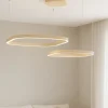 Lampadari Moderni-Gea Luce criseide lampadario doppio diffusore led 3000k sabbia per soggiorno