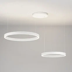 Lampadari Moderni-Gea Luce criseide lampadario moderno led 75w 3000k due luci