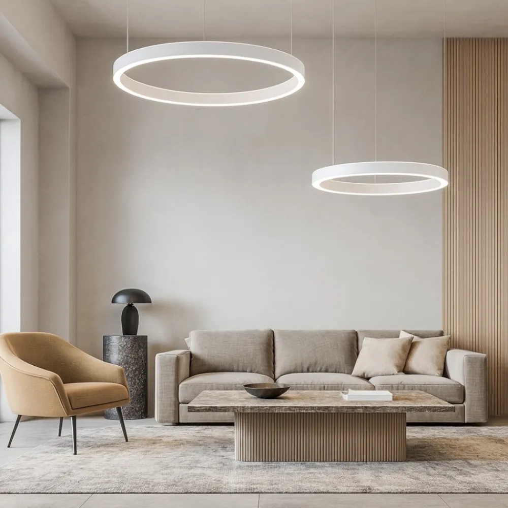 Lampadari Moderni-Gea Luce criseide lampadario moderno led 75w 3000k due luci